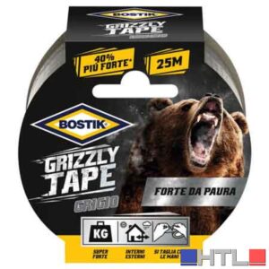 NASTRO TELATO 'GRIZZLY TAPE' BOSTIK mm 50x25 mt - Colore Grigio