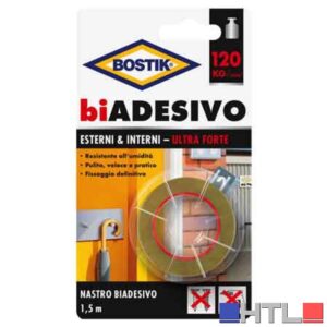 NASTRO BIADESIVO 'INTERNI & ESTERNI' BOSTIK mm 19x1,5mt