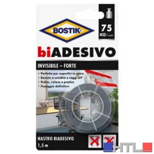 NASTRO BIADESIVO 'INVISIBILE' BOSTIK mm 19x1,5mt