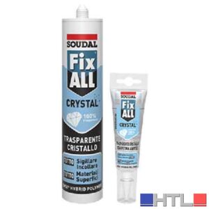 ADESIVO SIGILLANTE 'FIX ALL CRYSTAL' SOUDAL 290 ml - Trasparente