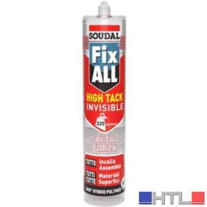 ADESIVO SIGILLANTE 'FIX ALL HIGH-TACK INVISIBILE' SOUDAL 290 ml - Trasparente
