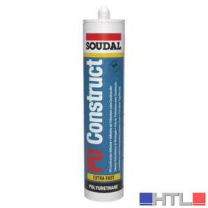 ADESIVO POLIURETANICO 'PU CONSTRUCT D4' SOUDAL 310 ml - Marrone