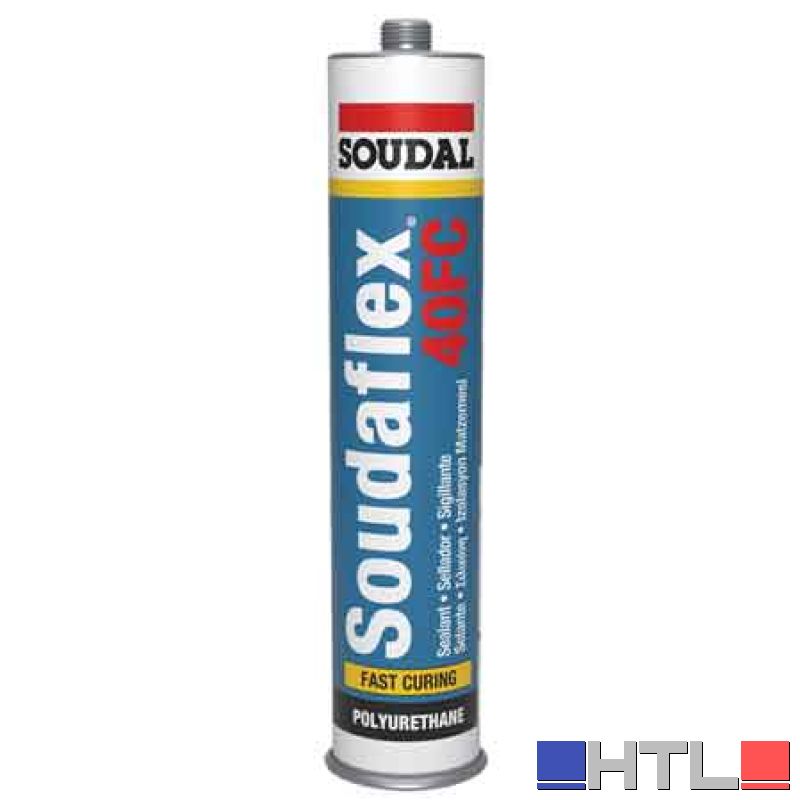 ADESIVO SIGILLANTE POLIURETANICO 'SOUDAFLEX 40FC' SOUDAL 300 ml - Nero