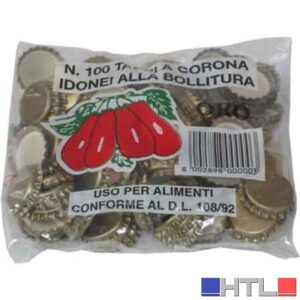TAPPO A CORONA PER POMODORI Ø 26 mm - confezione 100 pezzi
