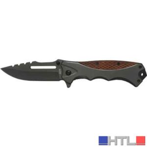 COLTELLO DA TASCA MANICO LEGNO7ALLUMINIO '26565' AUSONIA 21 cm
