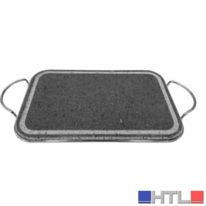 PIASTRA IN PIETRA LAVICA C/ TELAIO RETTANGOLARE 35x22x1,5 cm