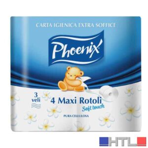 CARTA IGIENICA EXTRA SOFFICE 'PHOENIX' Confezione 4 rotoli