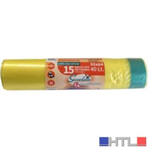 SACCHI PER PATTUMIERA 55x64 cm - confezione 15 pezzi - colore blu