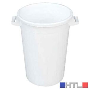 BIDONE PER RIFIUTI BIANCO 75 lt - Ø 44x60h