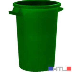 BIDONE PER RIFIUTI VERDE 100 lt - Ø 47,5x66.5h