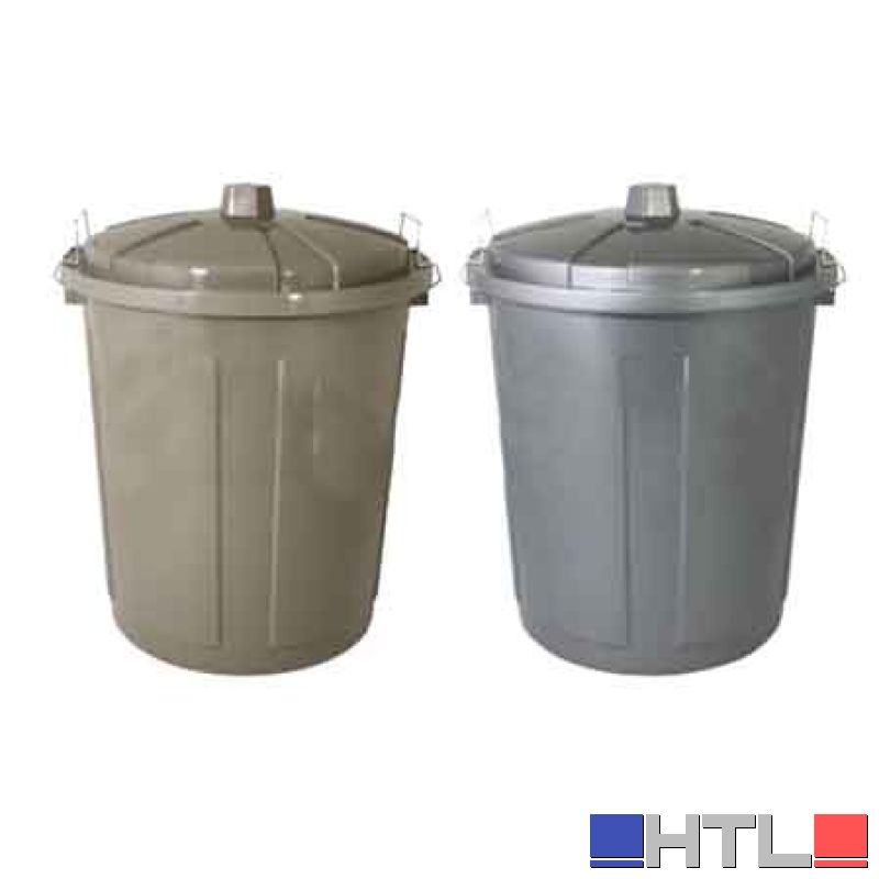 BIDONE PER RIFIUTI 'BIN' Ø 44xh 54 cm, 50 lt - Colore Tortora