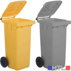 BIDONE PER LA RACCOLTA DIFFERENZIATA 120 lt - Colore bianco