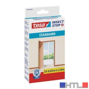 ZANZARIERA PER PORTE ATTACCA & STACCA 'INSECT STOP 'TESA 65 cm (2 pezzi) x 2,20 mt - Colore Bianco
