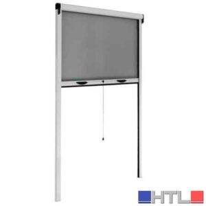 ZANZARIERA AVVOLGIBILE VERTICALE PROFESSIONALE 100x160 cm - Colore Avorio
