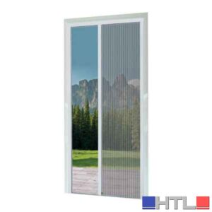 ZANZARIERA AVVOLGIBILE ORIZZONTALE PLISSETTATA 135x240 cm - Colore Bianco RAL 9016