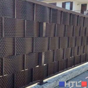 STRISCIA FRANGIVISTA IN PVC 'RATTAN' CARDINALE 19 cm x 21 mt - Colore Marrone metal