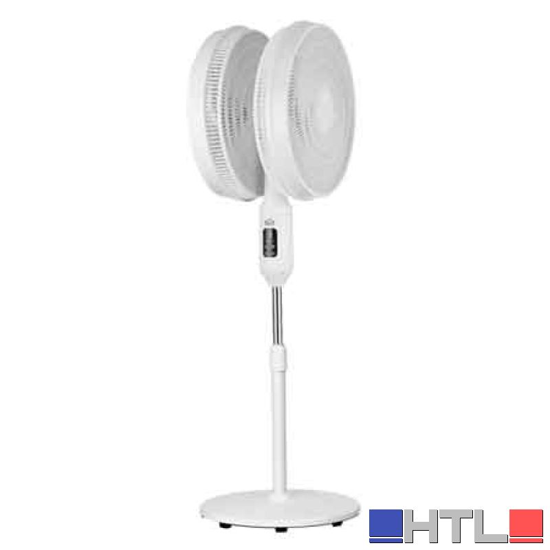 VENTILATORE A PIANTANA CON TELECOMANDO E TIMER DOPPIO Ø 40 cm