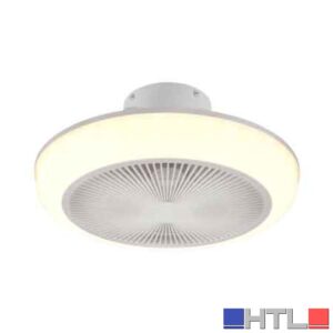 VENTILATORE E PLAFONIERA A SOFFITTO 'MJOLBY' Ø 45 cm