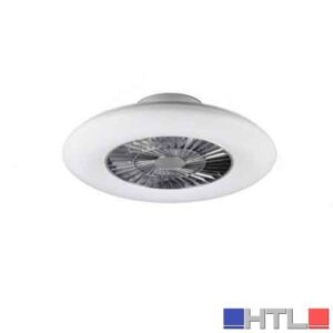 VENTILATORE E PLAFONIERA A SOFFITTO CON DIFFUSORE 'VISBY' Ø 59 cm - 39,6 Watt, 3900lm