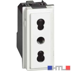 PRESA  BIVALENTE 'LIVING NOW' BTICINO 10/16A 250V 2P+T - Bianco