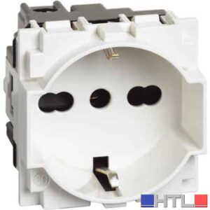 PRESA ITALIANA/TEDESCA 'LIVING NOW' BTICINO 10/16A 250V 2P+T - Bianco