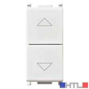 DOPPIO PULSANTE C/INTERBLOCCO 'PLANA' VIMAR 10Ax 250V - Colore Bianco