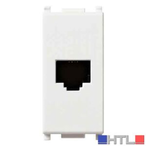 PRESA TELEFONICA RJ11 'PLANA' VIMAR Plug 6/4 - Colore Bianco