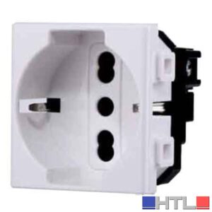 PRESA ITALIANA/TEDESCA 'SOLAR' 10/16A 250V - 2P+T