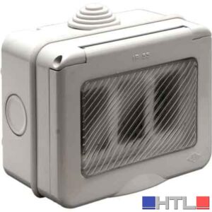 CONTENITORE DA PARETE PER APPARECCHI IP55 1 Posto