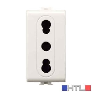 PRESA BIVALENTE 'EASY' 10/16A 250V 2P+T - Bianco