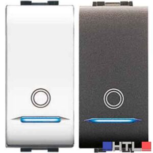 PULSANTE UNIPOLARE ILLUMINABILE 'MYLIFE' 16Ax 250V - Bianco