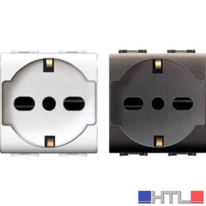 PRESA ITALIANA/TEDESCA 'MYLIFE' 10/16A 250V 2P+T - Bianco