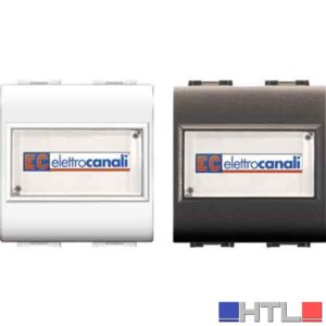 PULSANTE CON PORTANOME 'MYLIFE' 1P/NO 250V - Bianco