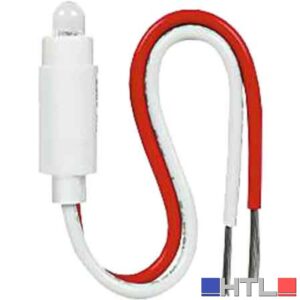 LAMPADA LED SPIA PER PULSANTE ILLUMINABILE cavo 100 mm
