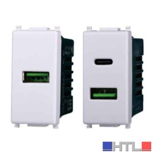ALIMENTATORE DA INCASSO 'STARLIGHT' 1 Presa usb - 3,1A