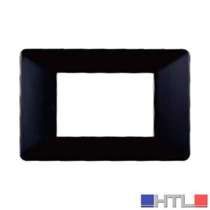 PLACCA COPRINTERRUTTORI NERA 'STARLIGHT' 3 Moduli