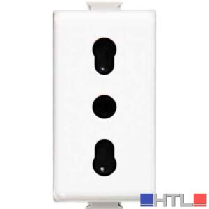 PRESA  BIVALENTE 'MATIX' BTICINO 10/16A 250V 2P+T - Bianco