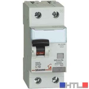 INTERRUTTORE MAGNETOTERMICO DIFFERENZIALE BTICINO 1P+N Corrente 10A