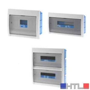 CENTRALINO DA INCASSO C/PORTELLO 12 Moduli - 307x175x90 mm - Bianco