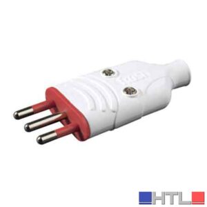 SPINA MOBILE ANTISCHIACCIAMENTO IN GOMMA 10A ROSI 2P+T - Colore Bianca