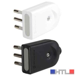 SPINA MOBILE ORIENTABILE 10A 2P+T - Bianco