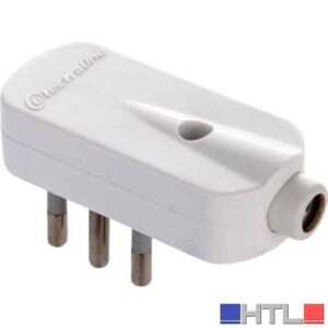 SPINA MOBILE A 90° 10A 2P+T - Bianco