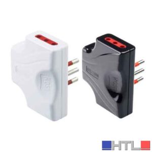 ADATTATORE TRIPLO EXTRAPIATTO 10A ROSI 2P+T - prese 10A 2P+T, Colore Bianco
