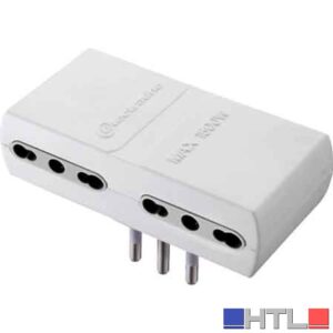 ADATTATORE QUADRUPLO 16A 2P+T - presa 10/16A 2P+T
