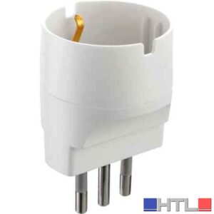 ADATTATORE SEMPLICE SCHUKO 16A 2P+T - presa 10A 2P+T