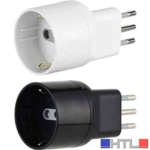 ADATTATORE DISASSATA SHUKO 10A 2P+T - presa 10A 2P+T - Colore Bianco