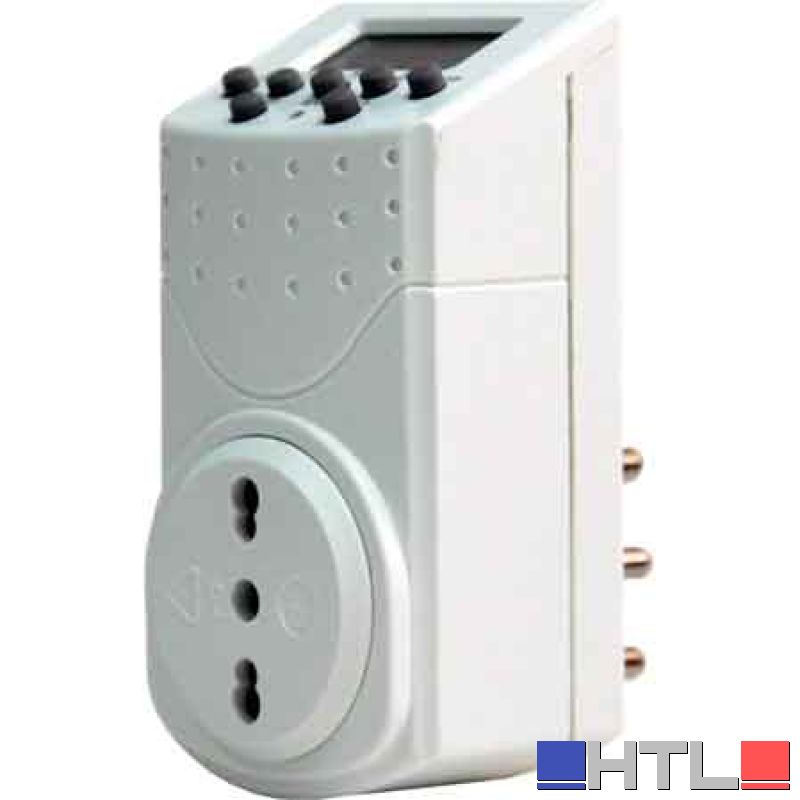 PROGRAMMATORE GIORNALIERO DIGITALE Spina 16A 2P+T - Presa 10/16A 2P+T