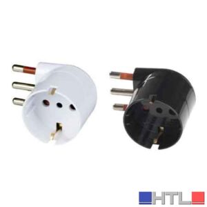 ADATTATORE SALVASPAZIO 90° SCHUKO 16A ROSI 2P+T - prese 10 2P+T, Colore Bianco
