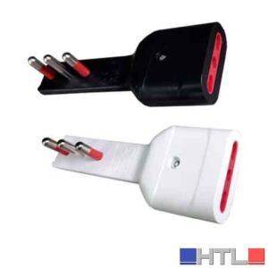 ADATTATORE ULTRAPIATTO 16A ROSI 2P+T - presa 10/16A 2P+T, Colore Bianco