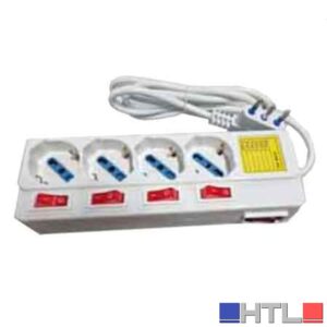 MULTIPRESA CON INTERRUTTORI INDIPENDENTI CARDINALE 4 Posti